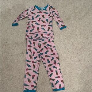 Pink Pineapple Kids Pajama Set
